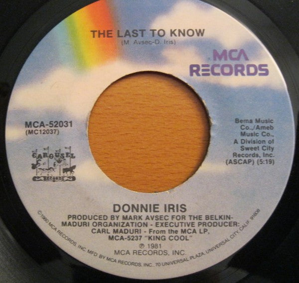 Donnie Iris : My Girl (7", Single)