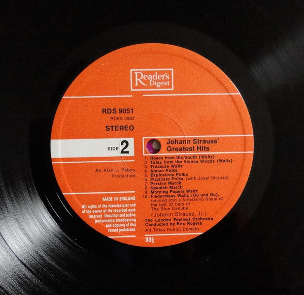 Johann Strauss Jr. : Johann Strauss Greatest Hits (LP, Comp)