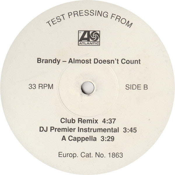 Brandy (2) : Almost Doesn't Count (12", TP)