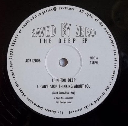 Saved By Zero : The Deep EP (12")
