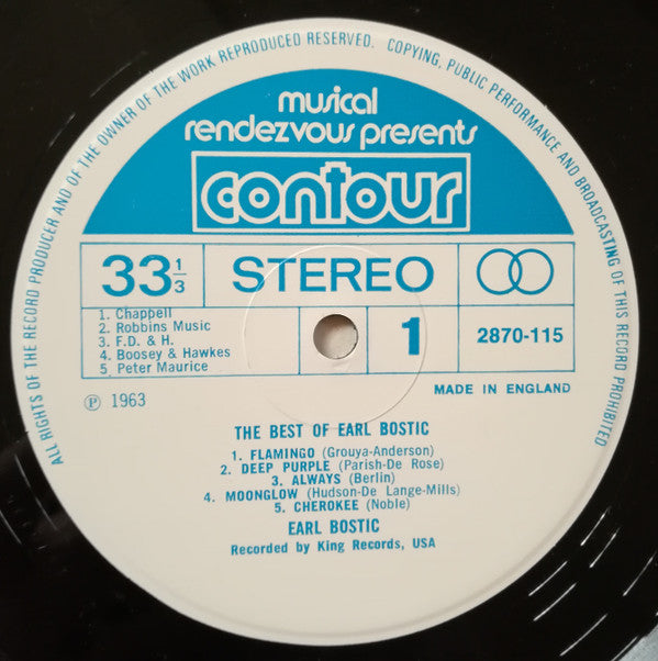 Earl Bostic : The Best Of Earl Bostic (LP, Comp)