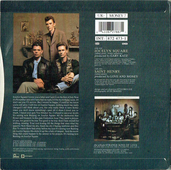 Love And Money : Jocelyn Square (7", Single)