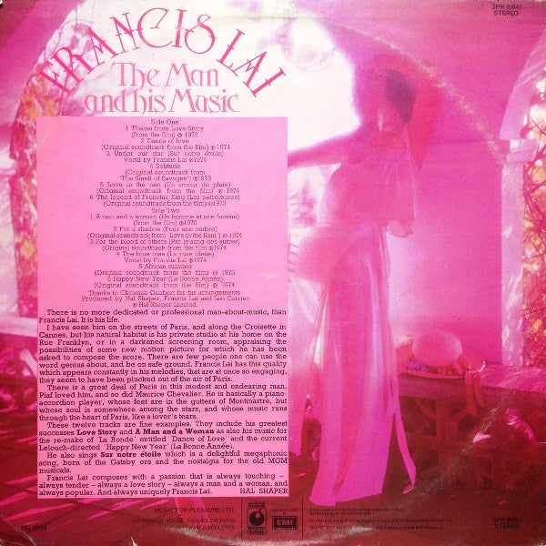 Francis Lai : The Man And His Music (LP, Comp)