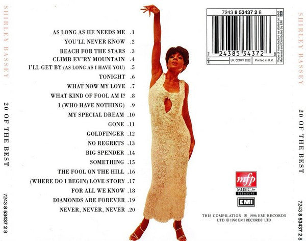 Shirley Bassey : 20 Of The Best (CD, Comp, EU )