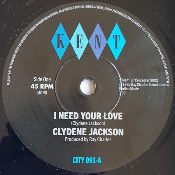 Clydene Jackson : I Need Your Love (7", Single)