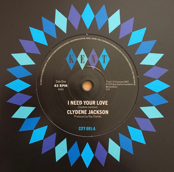 Clydene Jackson : I Need Your Love (7", Single)
