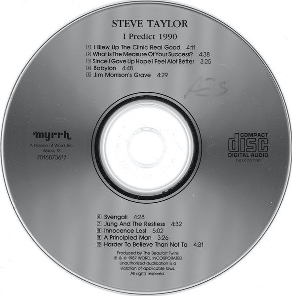 Steve Taylor (2) : I Predict 1990 (CD, Album, Gen)