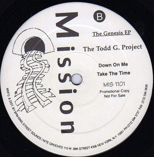 The Gooch / Todd Gardner : The Genesis EP (12", EP, Promo)