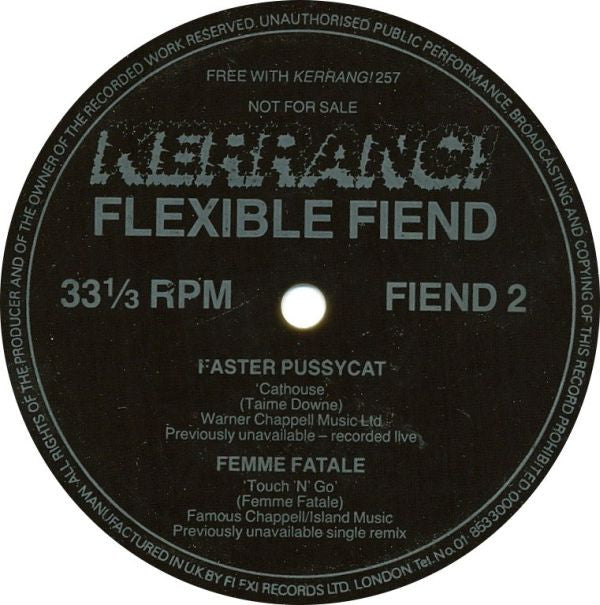 Faster Pussycat / Femme Fatale (3) : Cathouse / Touch 'N' Go (Flexi, 7", S/Sided)