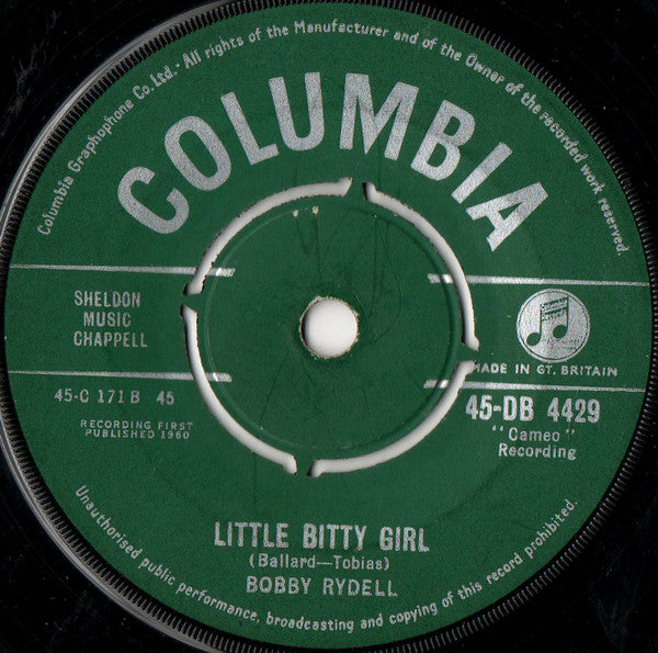 Bobby Rydell : Wild One (7", Single)
