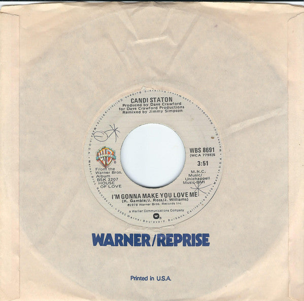 Candi Staton : I'm Gonna Make You Love Me / Honest I Do Love You (7")