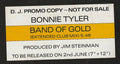 Bonnie Tyler : Band Of Gold (Extended Club Mix) (12", Promo, W/Lbl)