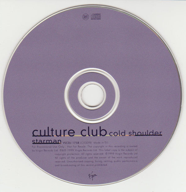 Culture Club : Cold Shoulder / Starman (CD, Single, Promo)
