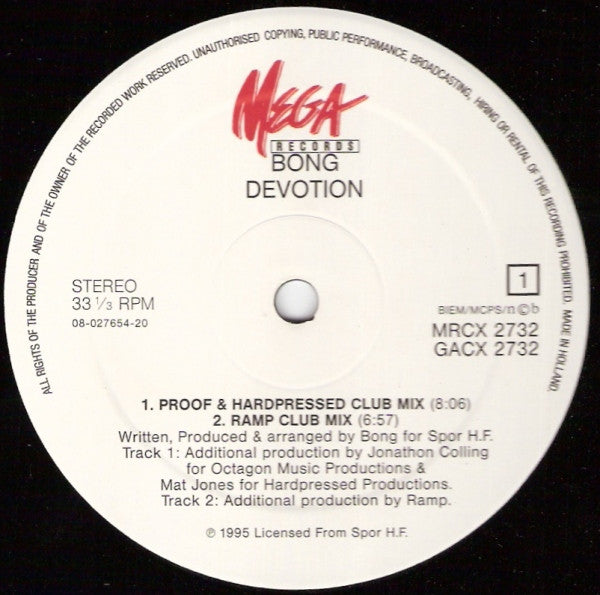 Bong : Devotion (12")