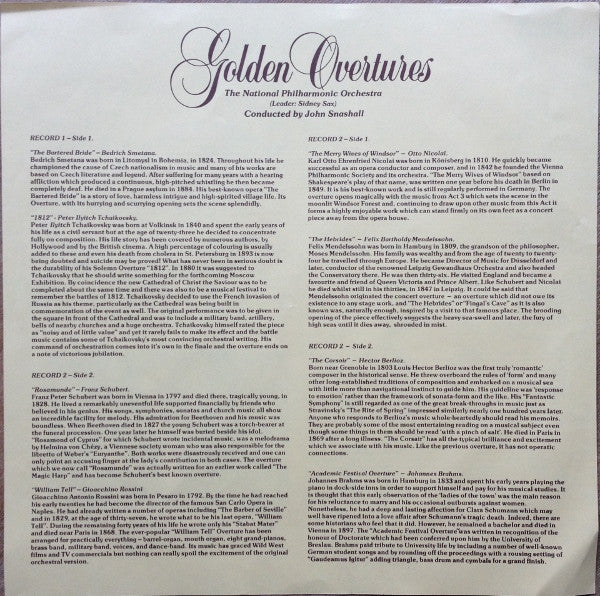 National Philharmonic Orchestra Conducted By John Snashall : Golden Overtures (3xLP + Box)