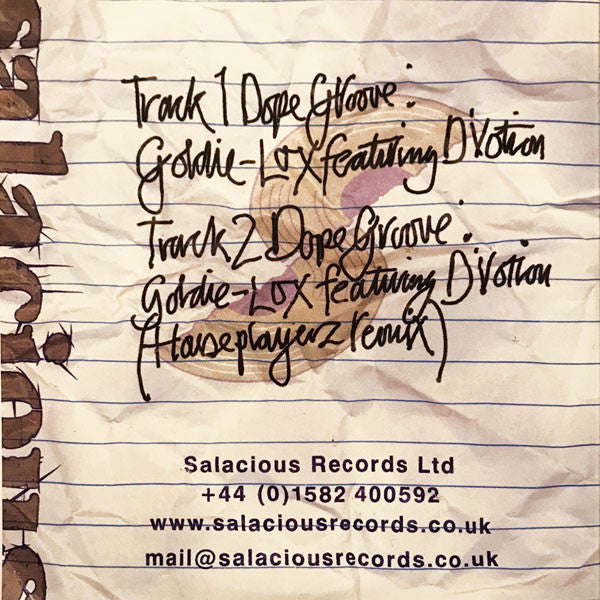 Goldie-Lox : Dope Groove (CDr, Single, Promo)