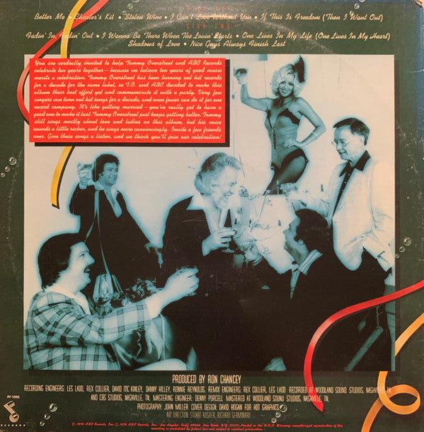 Tommy Overstreet : Better Me (Tenth Anniversary Album) (LP, Album)