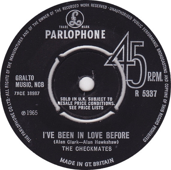 The Checkmates (6) : Stop That Music (7")