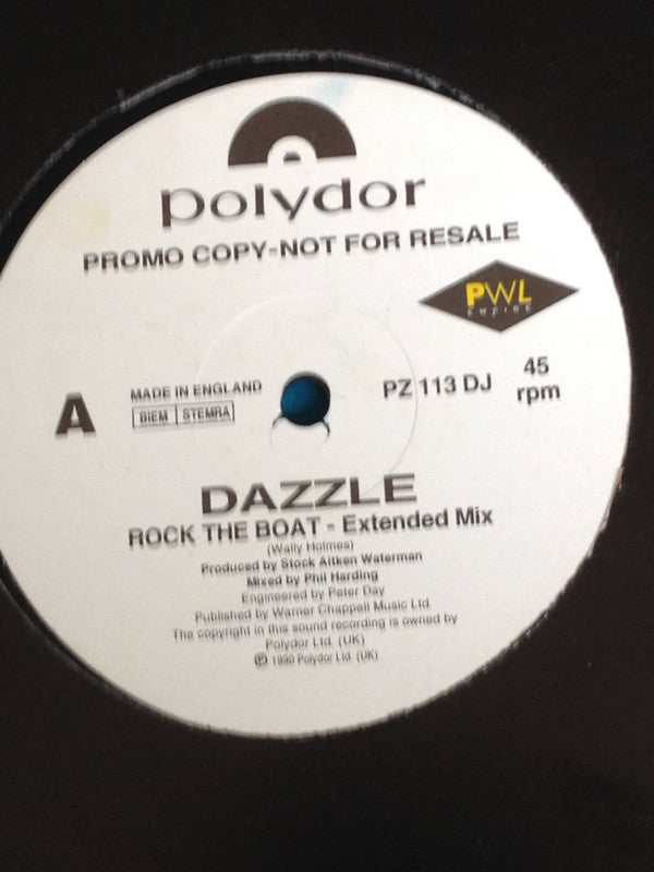 Dazzle (8) : Rock The Boat (12", Promo)