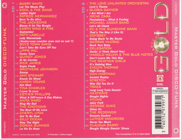 Various : Master Gold Disco-Funk (2xCD, Comp)