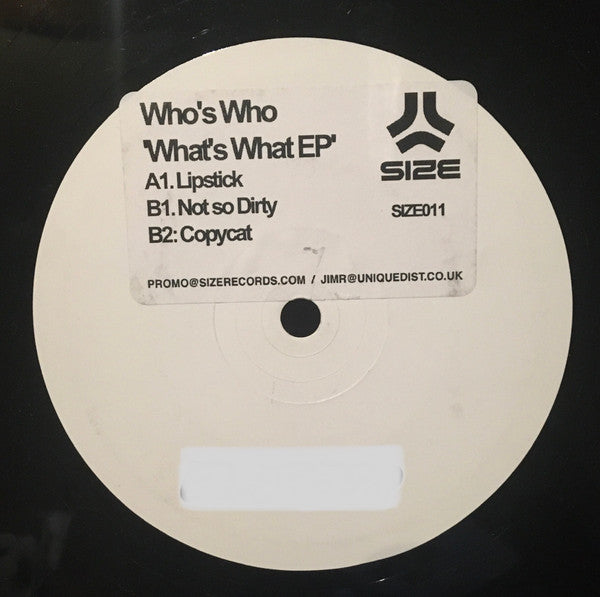 Who's Who? : What's What EP (12", EP, W/Lbl, Sti)