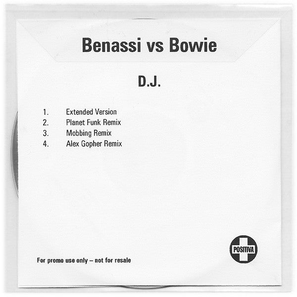 Benny Benassi Vs David Bowie : D.J. (CDr, Single, Promo)