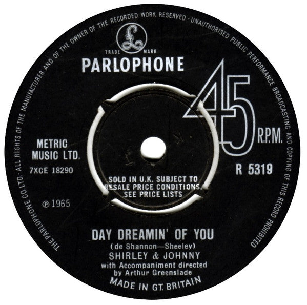 Shirley And Johnny : Day Dreamin' Of You (7")