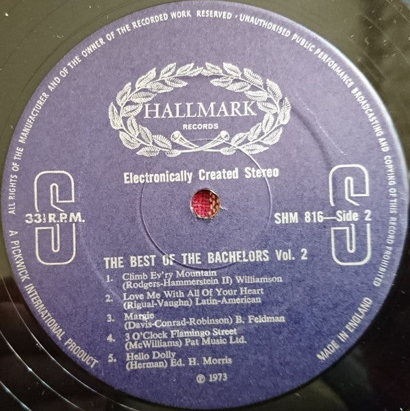 The Bachelors : The Best Of The Bachelors Vol.2 (LP, Comp)