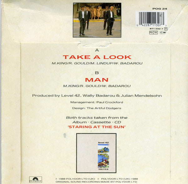 Level 42 : Take A Look (7", Single, Ltd)