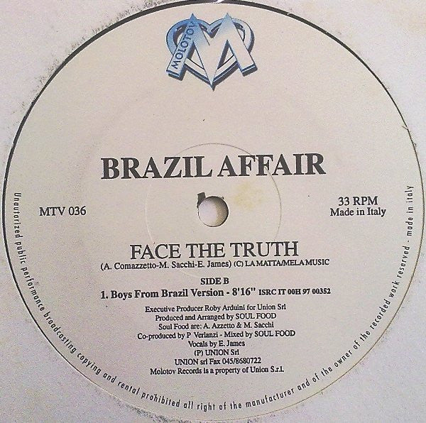 Brazil Affair : Face The Truth (12")
