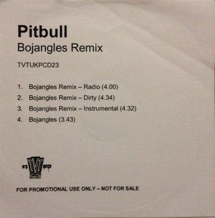Pitbull : Bojangles (CDr, EP)