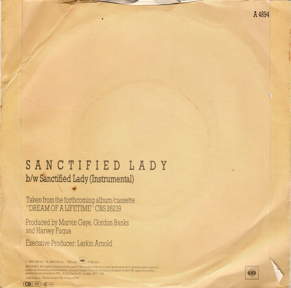 Marvin Gaye : Sanctified Lady (7", Single)
