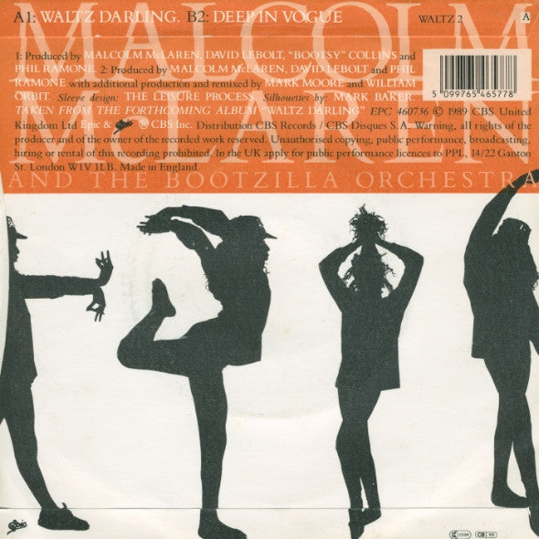 Malcolm McLaren And The Bootzilla Orchestra : Waltz Darling (7")