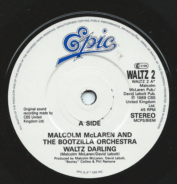 Malcolm McLaren And The Bootzilla Orchestra : Waltz Darling (7")