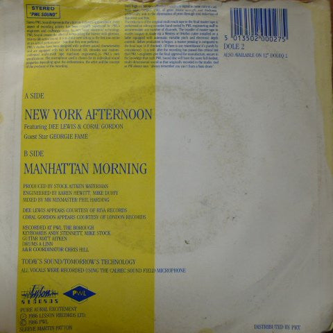 Mondo Kané  Featuring  Dee Lewis  And  Coral Gordon Guest Star Georgie Fame : New York Afternoon (7", Single)