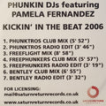 Phunkin DJs Featuring Pamela Fernandez : Kickin' In The Beat 2006 (CD, Promo)
