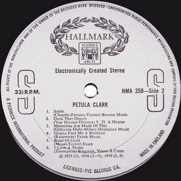 Petula Clark : Petula Clark (LP, Comp)
