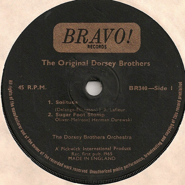 The Dorsey Brothers : The Original Dorsey Bros. (7", EP)
