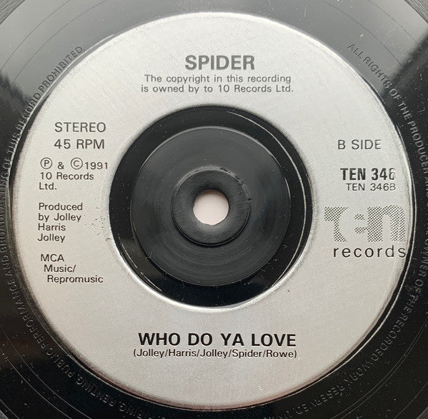 Spider (4) : Who Do Ya Love (7", Single)
