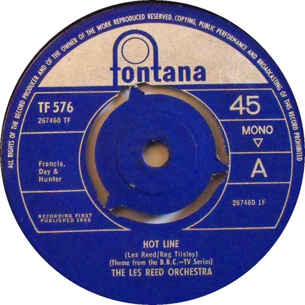 Les Reed And His Orchestra : Hot Line (7", Mono)