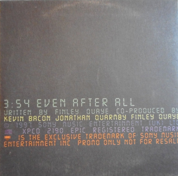 Finley Quaye : Even After All (CD, Single, Promo, Car)