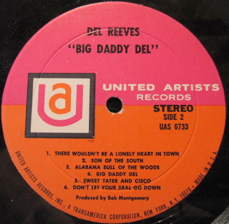 Del Reeves : Big Daddy Del (LP, Album)