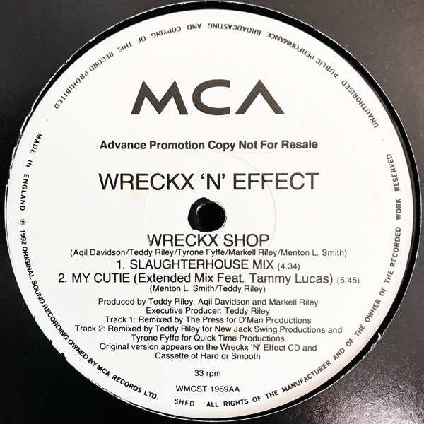 Wrecks-N-Effect : Wreckx Shop (12", Promo)