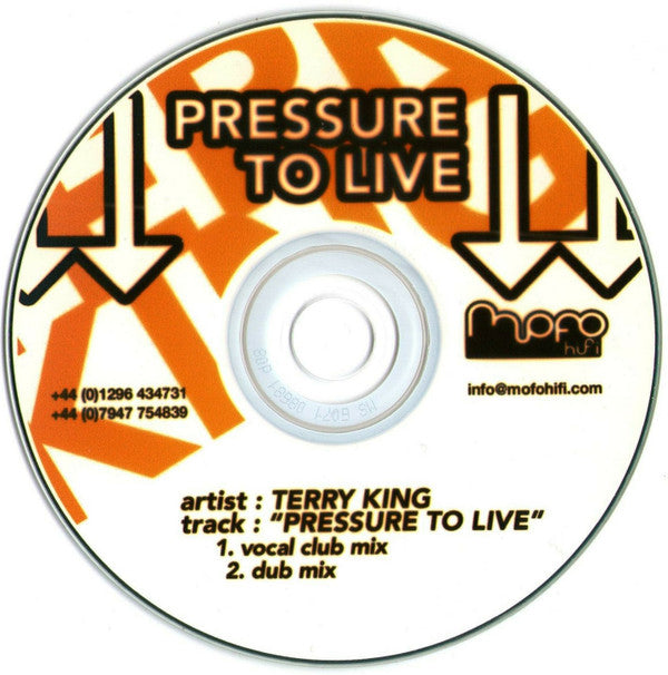 Terry King (5) : Pressure To Live (CDr, Single, Promo)