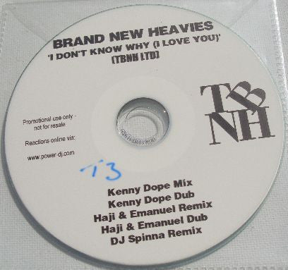 The Brand New Heavies : I Don't Know Why (I Love You) (CDr, Single, Promo)