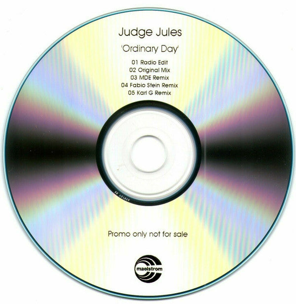 Judge Jules & Katie Marne : Ordinary Day (CDr, Single, Promo)
