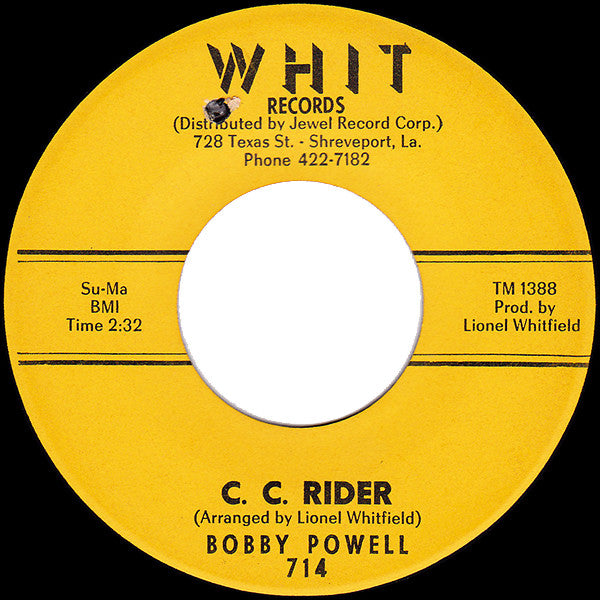 Bobby Powell : That Little Girl Of Mine (7", Yel)