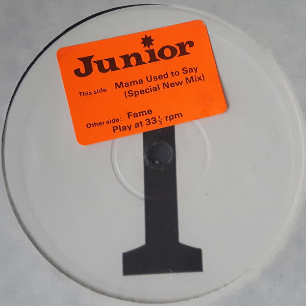 Junior (2) : Mama Used To Say (12", Promo)