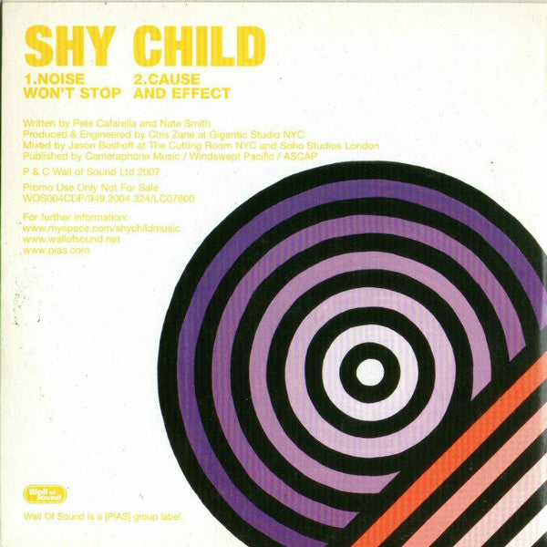 Shy Child : Noise Won´t Stop (CD, Single, Promo)