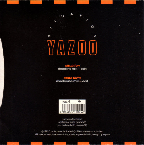 Yazoo : Situation (Remix) (7", Single, Dam)